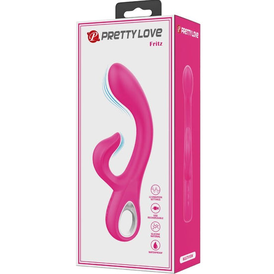 PRETTY LOVE - FRITZ RABBIT Sensorgerät 12 VIBRATIONEN ROSA