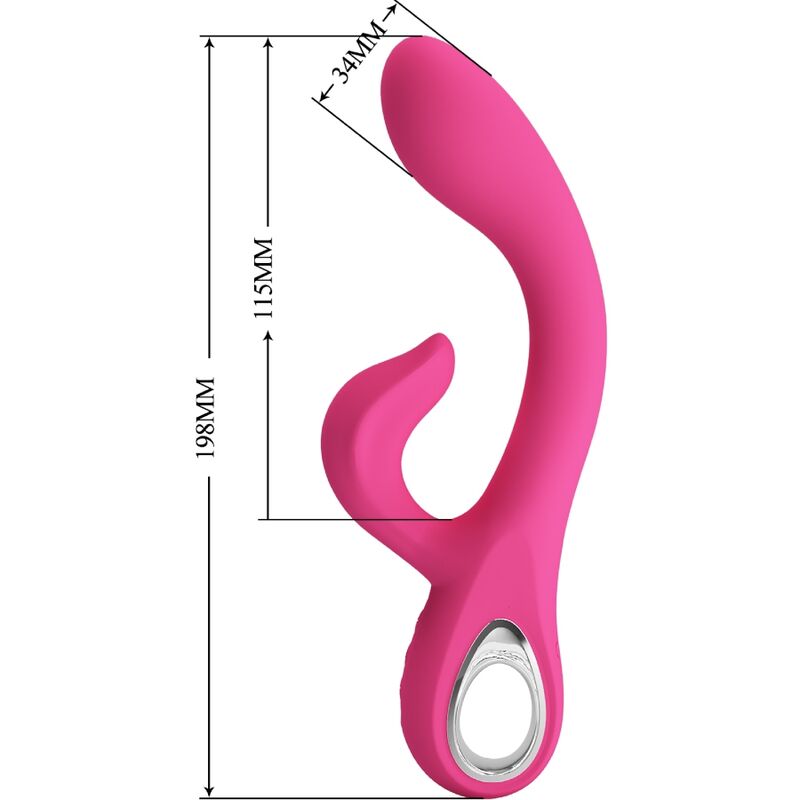 PRETTY LOVE - FRITZ RABBIT Sensory Device 12 VIBRATIONS PINK