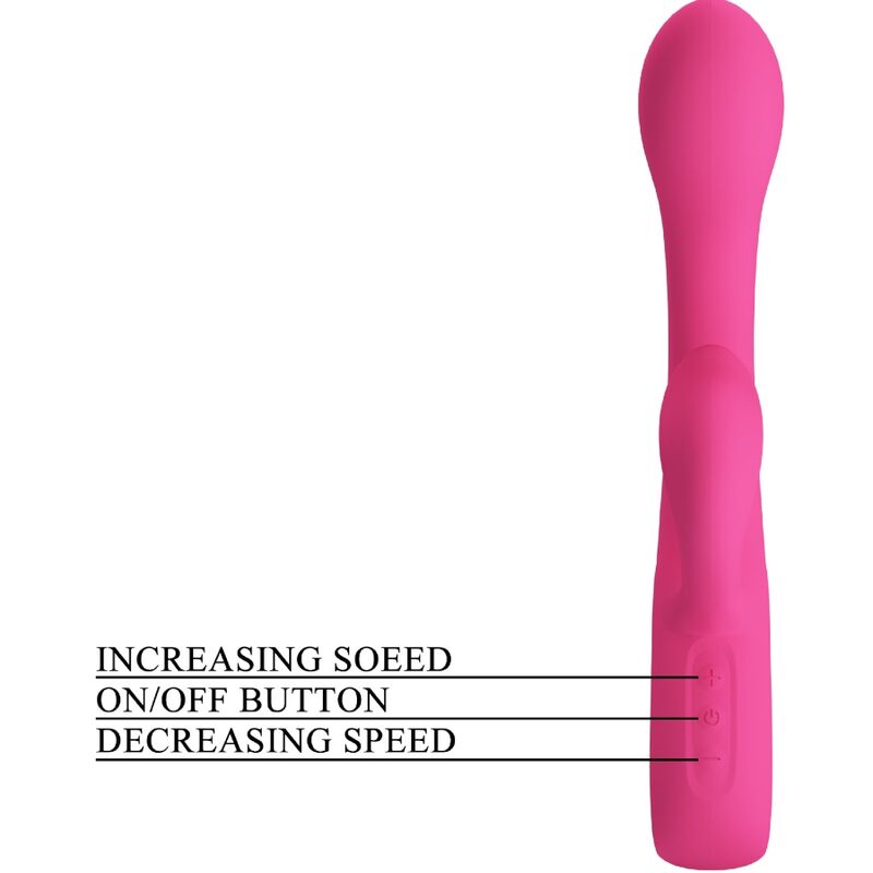 PRETTY LOVE - FRITZ RABBIT Sensory Device 12 VIBRATIONS PINK