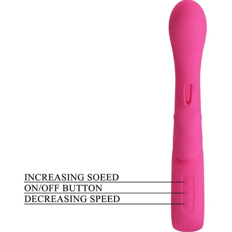 PRETTY LOVE - NOVAK RABBIT Sensorgerät 12 VIBRATIONEN ROSA