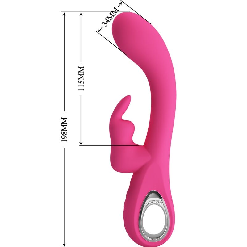 PRETTY LOVE - NOVAK RABBIT Sensorgerät 12 VIBRATIONEN ROSA