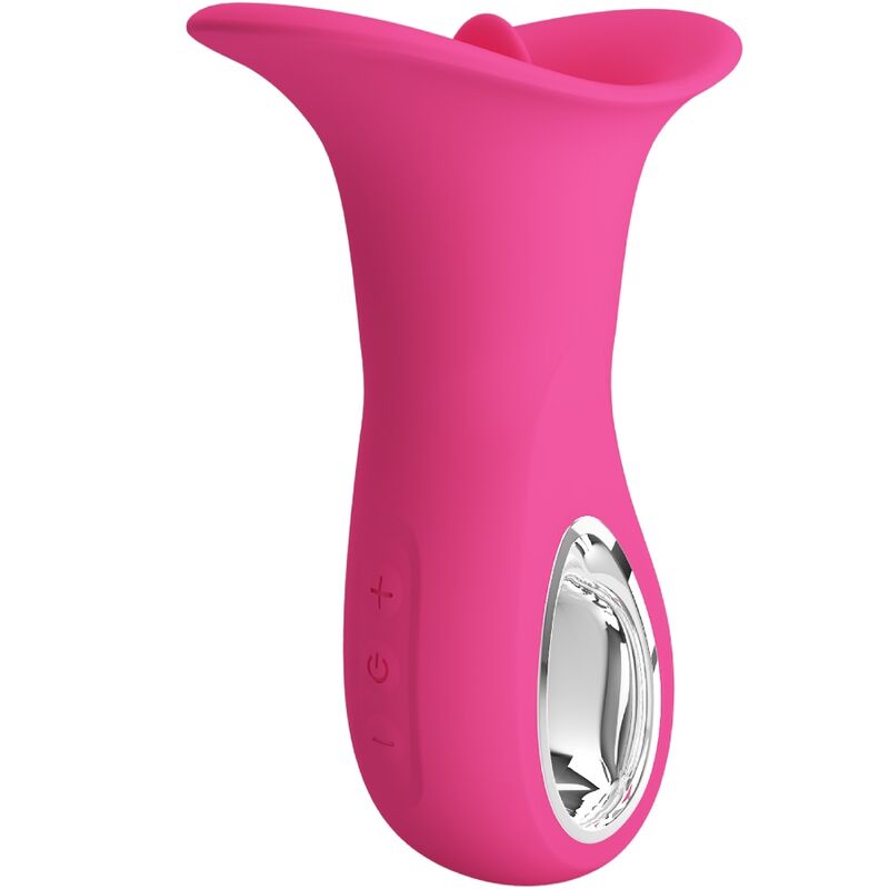 PRETTY LOVE - CLYDE ORAL Sensory Device VIBRIERENDE ZUNGE 12 VIBRATIONEN ROSA