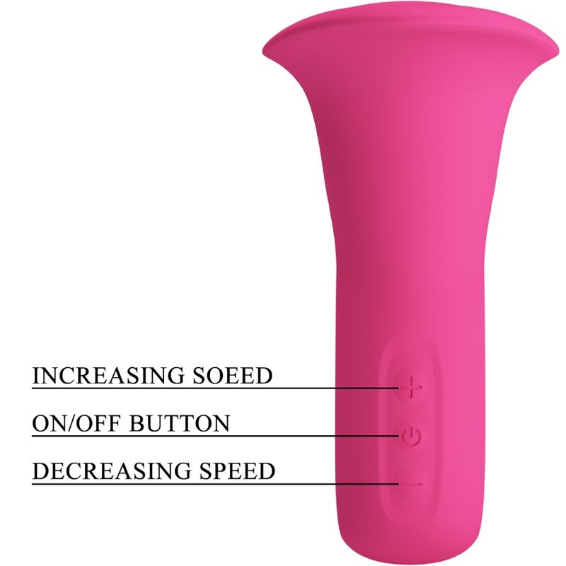 PRETTY LOVE - CLYDE ORAL Sensory Device VIBRIERENDE ZUNGE 12 VIBRATIONEN ROSA