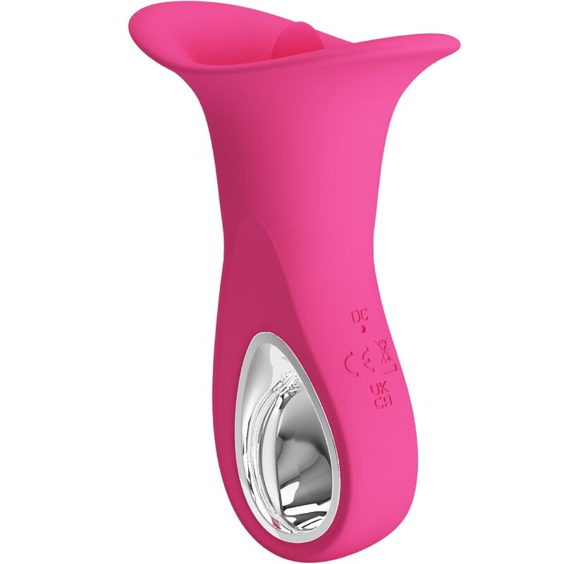 PRETTY LOVE - CLYDE ORAL Sensory Device VIBRIERENDE ZUNGE 12 VIBRATIONEN ROSA