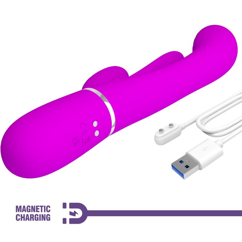 PRETTY LOVE - SHANIA TRIPLE RABBIT Sensory Device MULTIFUNCTION PINK
