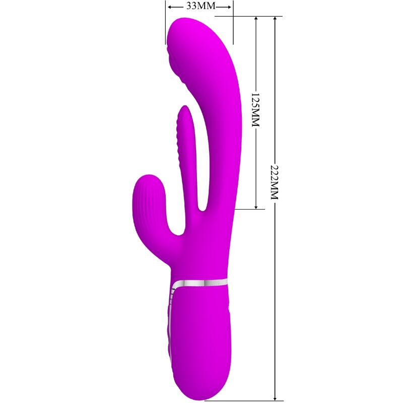 PRETTY LOVE - SHANIA TRIPLE RABBIT Sensory Device MULTIFUNCTION PINK