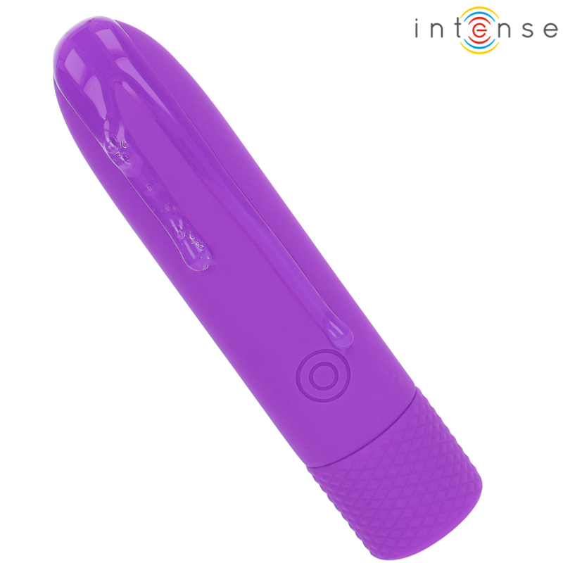 INTENSE - SYMONE USB WIEDERAUFLADBARES VIBRATIONSGESCHOSS 8 VIBRATIONEN LILA 10 X 2,2 CM