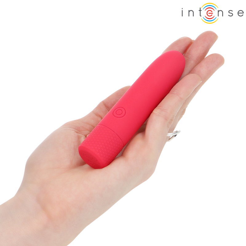INTENSE - SYMONE USB WIEDERAUFLADBARER VIBRATIONSKUGEL 8 VIBRATIONEN ROT 10 X 2,2 CM