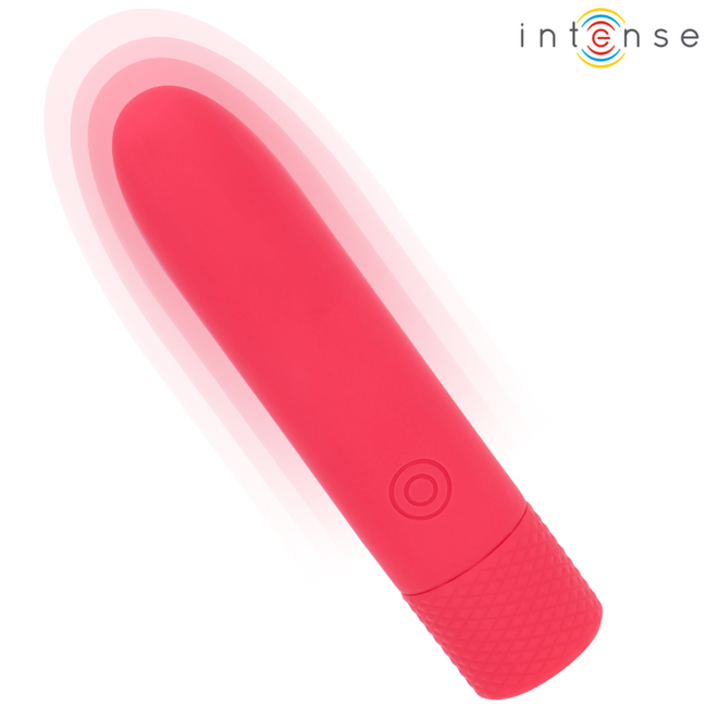 INTENSE - SYMONE USB WIEDERAUFLADBARER VIBRATIONSKUGEL 8 VIBRATIONEN ROT 10 X 2,2 CM
