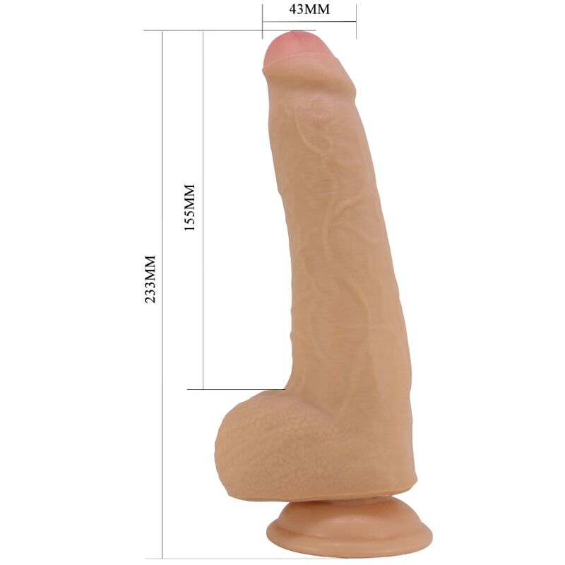 PRETTY LOVE - DRACO REALISTIC Wellness Device 23 CM FLESH