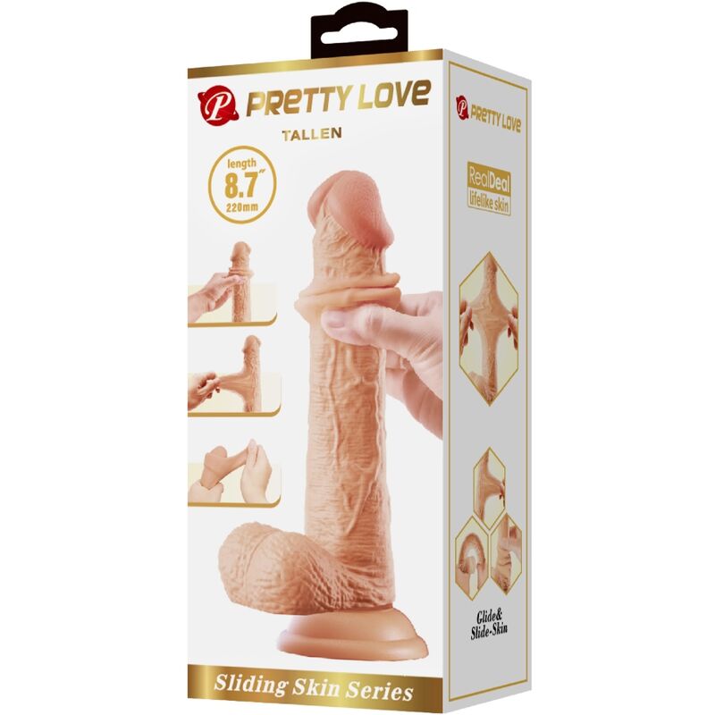 PRETTY LOVE - TALLEN REALISTIC Wellness Device 22 CM FLESH