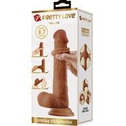 PRETTY LOVE - TALLEN REALISTIC Wellness Device 22 CM BROWN