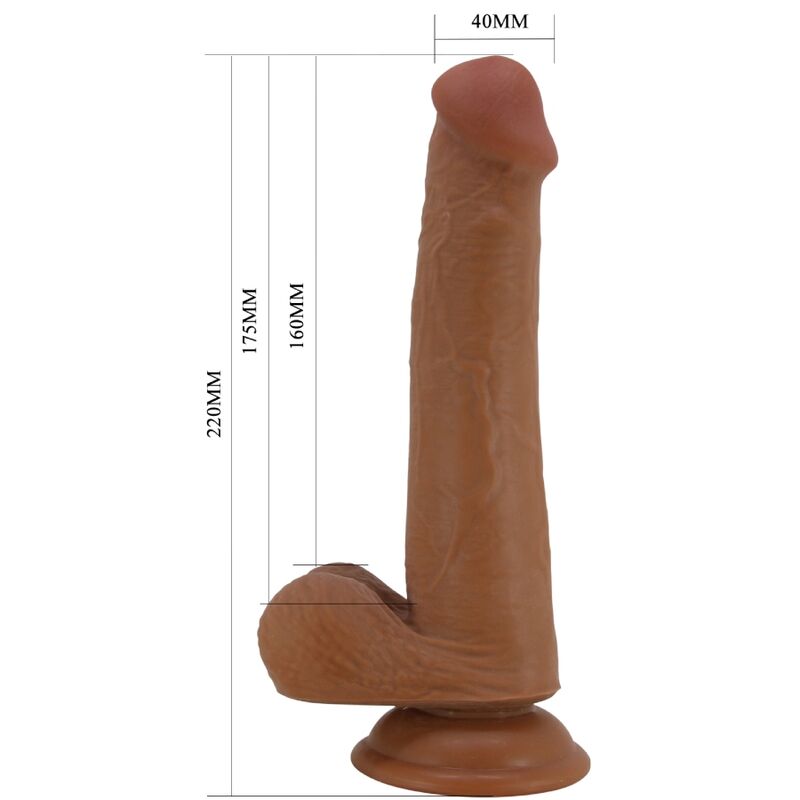 PRETTY LOVE - TALLEN REALISTIC Wellness Device 22 CM BROWN