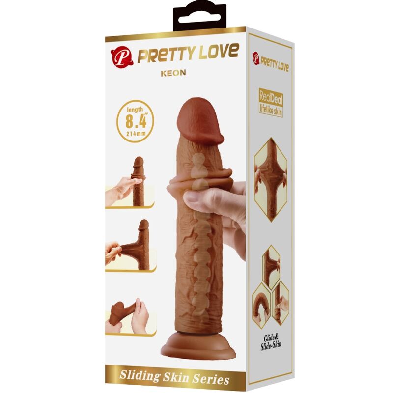 PRETTY LOVE - KEON REALISTIC Wellness-Gerät 21 CM BRAUN