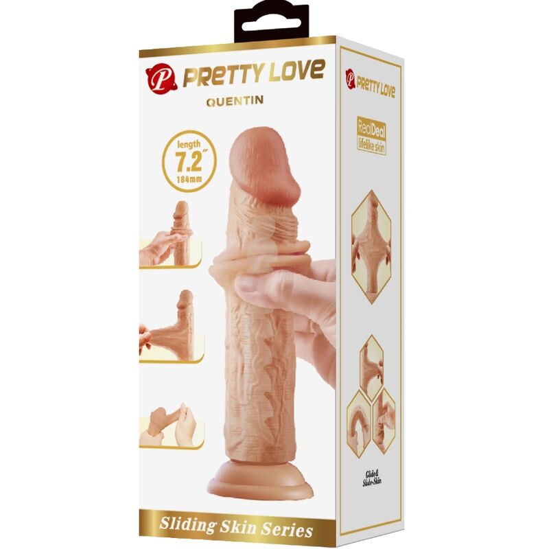 PRETTY LOVE - QUENTIN REALISTIC Wellness Device 18 CM FLESH
