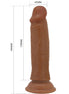 PRETTY LOVE - QUENTIN REALISTIC Wellness Device 18 CM BROWN