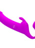 PRETTY LOVE - ZANINI STRAPLESS STRAP-ON 10 VIBRATIONS PURPLE