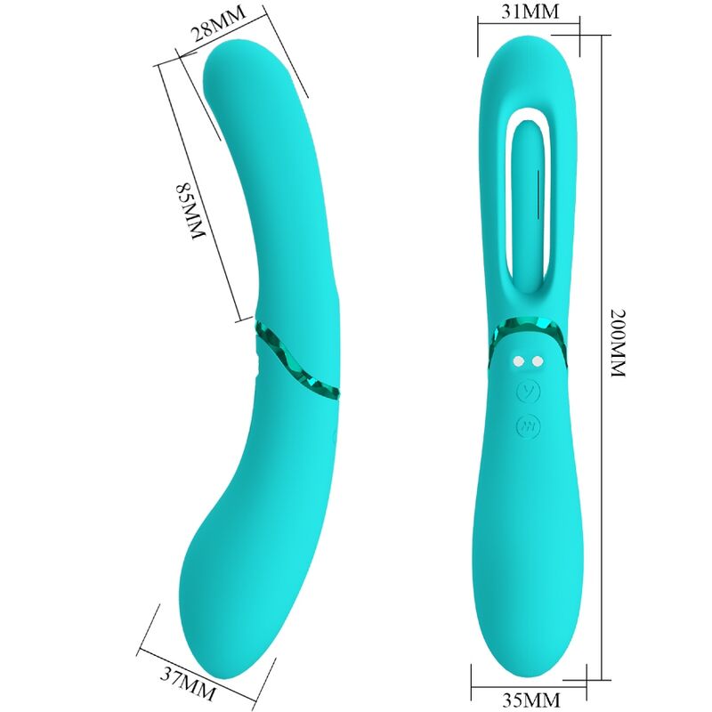 ROMANCE - LEXIE G-SPOT Sensorisches Gerät 7 VIBRATIONEN BLAU