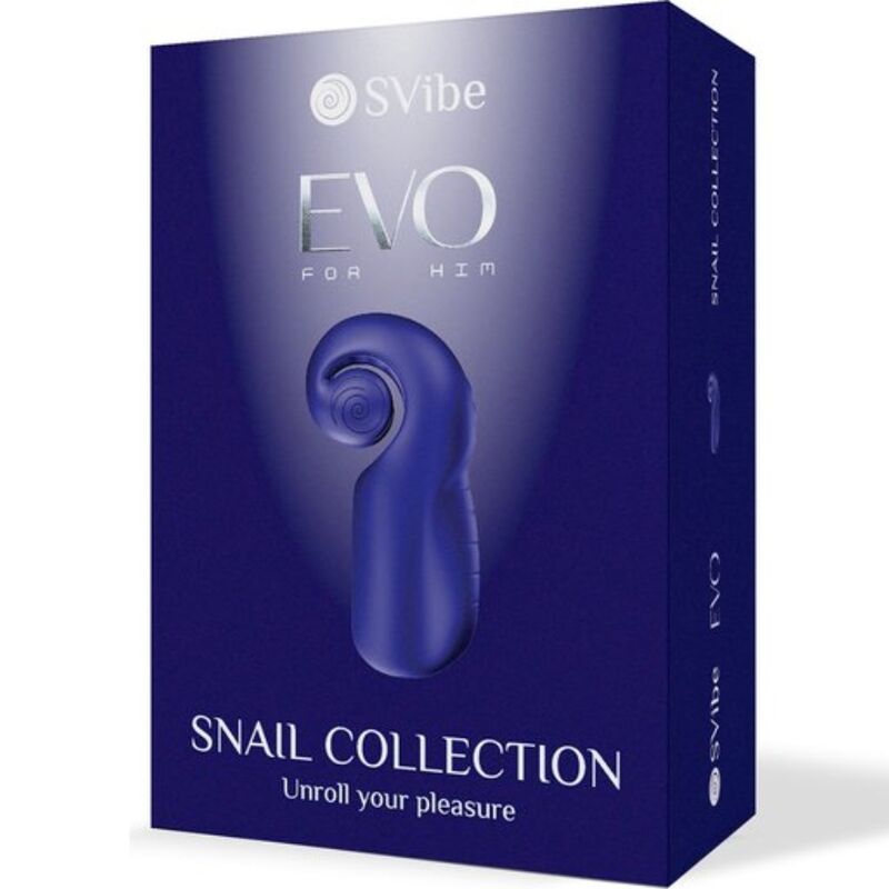 SNAIL VIBE - EVO FOR HIM MALE MASTURBATOR SLIDE NROLL DUNKELBLAU