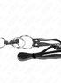 KINK - TRIPLE METAL PENIS RING 3.8 CM TO 5 CM WITH LEATHER BELT 112 CM