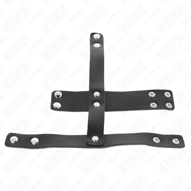 KINK - LEDER-PENISKÄFIGRING MIT VERSTELLBAREM HODENTRENNER