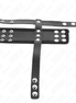 KINK – HODENKÄFIG-RING AUS LEDER MIT VERSTELLBAREM, BESCHICHTETEM BÄLLE-TEILER-RIEMEN
