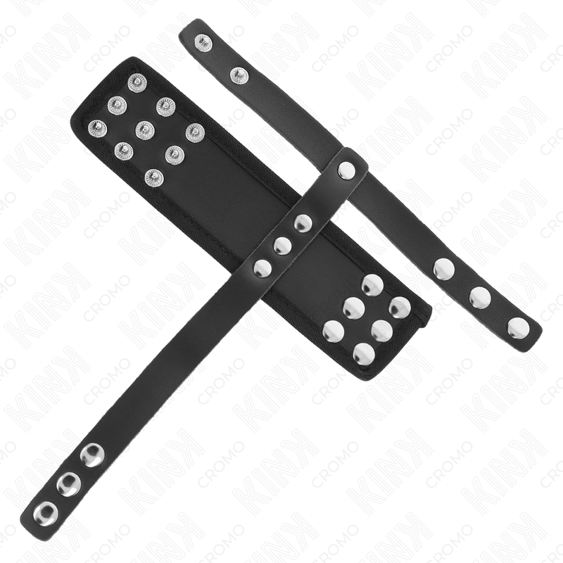 KINK – HODENKÄFIG-RING AUS LEDER MIT VERSTELLBAREM, BESCHICHTETEM BÄLLE-TEILER-RIEMEN