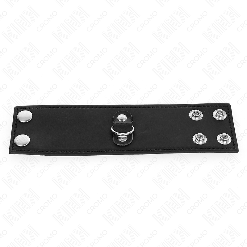 KINK – PENISRING AUS LEDER MIT DRUCKNOPFVERSCHLUSS 18 X 5 CM