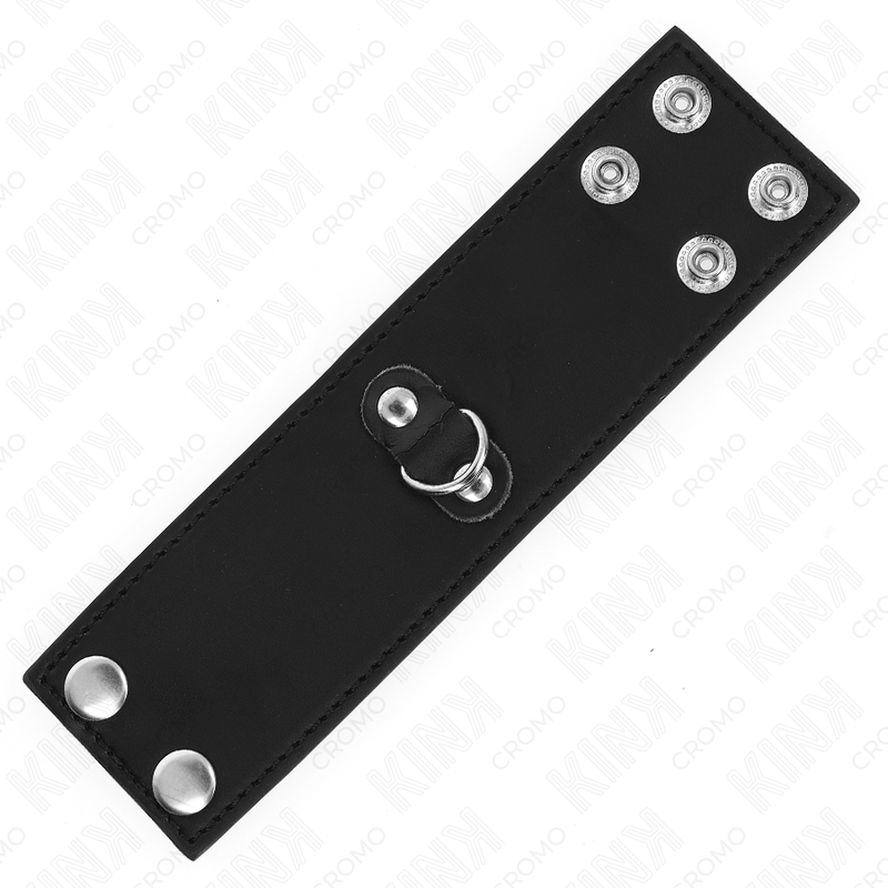 KINK – PENISRING AUS LEDER MIT DRUCKNOPFVERSCHLUSS 18 X 5 CM
