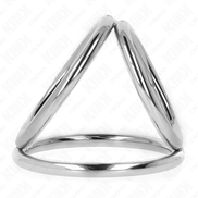 KINK - DREIFACH VERCHROMTER PENISRING 3.2 CM BIS 4.5 CM