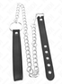 KINK - PENISRING AUS LEDER 21,5 X 2 CM MIT 60 CM METALLKETTE UND LEDERBAND