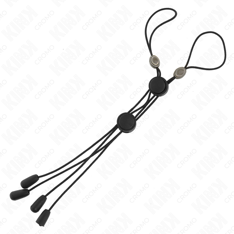 KINK - SCHWARZE DETAIL-BRUSTWARZENKLEMMEN MIT SCHWARZEM GUMMI