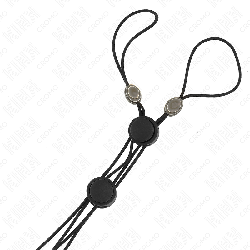 KINK - SCHWARZE DETAIL-BRUSTWARZENKLEMMEN MIT SCHWARZEM GUMMI