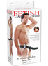 FETISH FANTASY SERIES - 19 CM VIBRATING HOLLOW STRAP-ON BLACK
