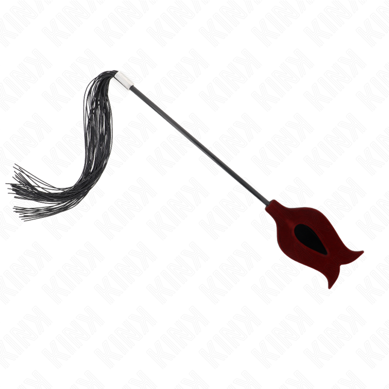 KINK - ROSENFÖRMIGE SILIKON-QUASTENPEITSCHE 45 CM
