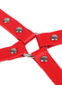 SUBBLIME - 953706 HANDCUFFS WITH BONDAGE BELT RED ONE SIZE