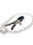 SUBBLIME - 953720 BONDAGE LEATHER STRAP BREAST CLAMPS BLACK ONE SIZE
