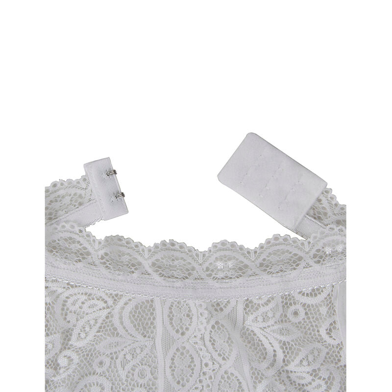 SUBBLIME - 953867 LACE BODYSUIT WEISS L/XL