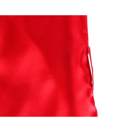 SUBBLIME - LACE SHEER BACK CAMISOLE + THONG RED/BLACK