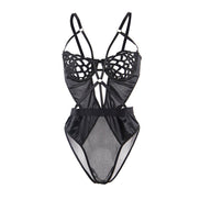 SUBBLIME - 954055 SEXY LACE BODYSUIT BLACK S/M