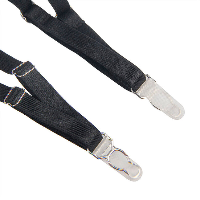 SUBBLIME - 954147 BODY MIT STRUMPFHALTER SCHWARZ S/M