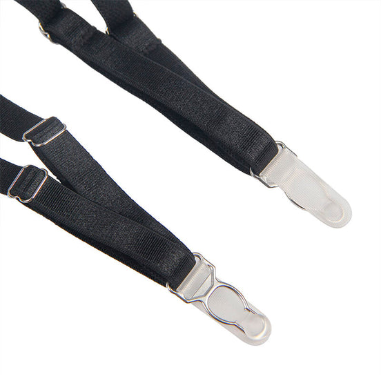 SUBBLIME - 954147 BODY MIT STRUMPFHALTER SCHWARZ S/M