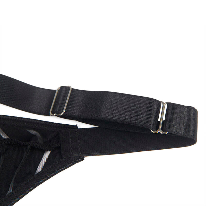SUBBLIME - 954154 BODY MIT STRUMPFHALTER SCHWARZ L/XL