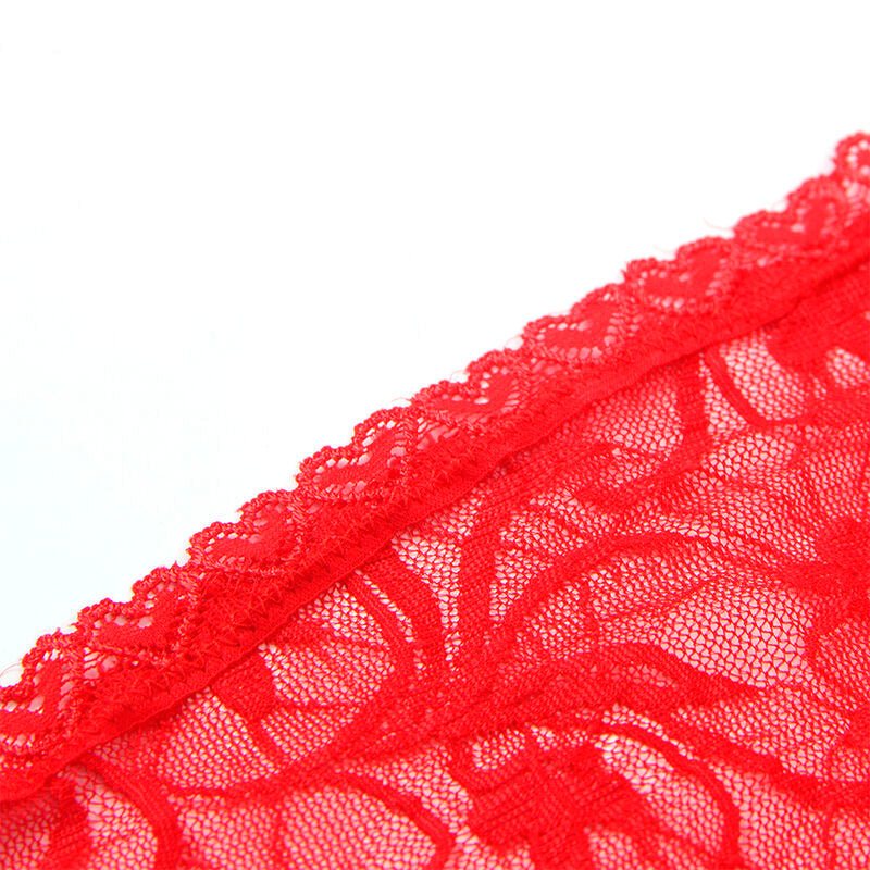 SUBBLIME - 954208 LACE-BABYDOLL MIT VERSTELLBAREN TRÄGERN ROT S/M