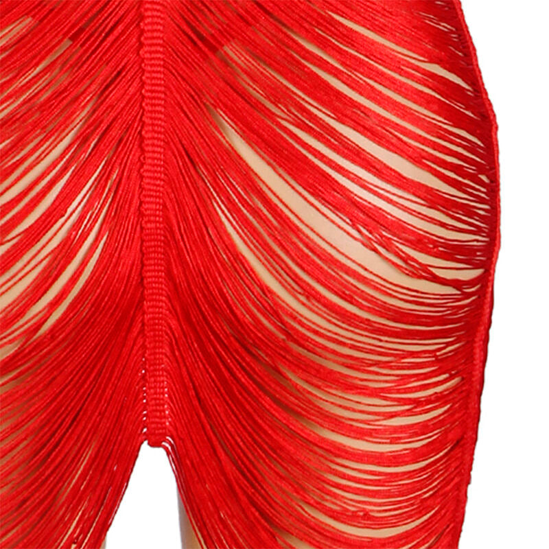 SUBBLIME - 954253 TRÄGERKLEID + TRIANGELSLIP ROT L/XL