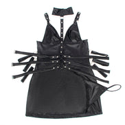 SUBBLIME - 954413 LEDER BONDAGE BODY SCHWARZ L/XL