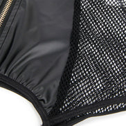 SUBBLIME - 954451 SEXY MESH KLEID LEDER SCHWARZ L/XL
