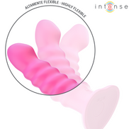 INTENSE - CINDY Sensory Device SIZE L SPIRAL DESIGN 10 VIBRATIONS PINK REMOTE CONTROL
