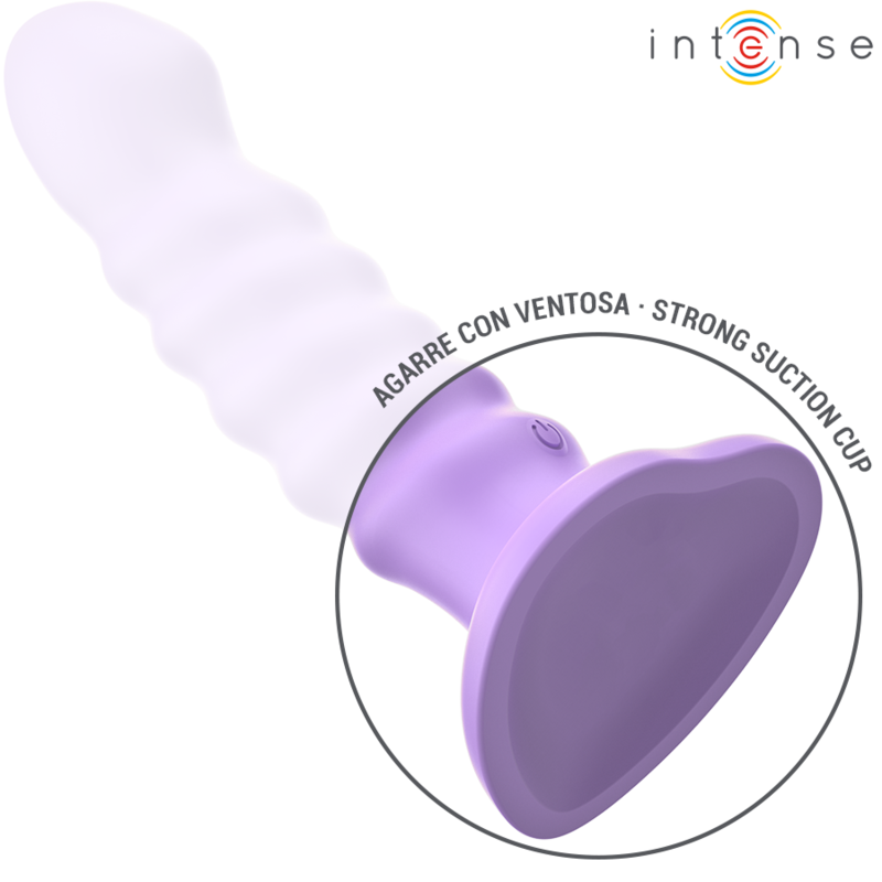 INTENSE - BRENDA Sensorisches Gerät GRÖSSE M SPIRALDESIGN 10 VIBRATIONEN LILA FERNBEDIENUNG