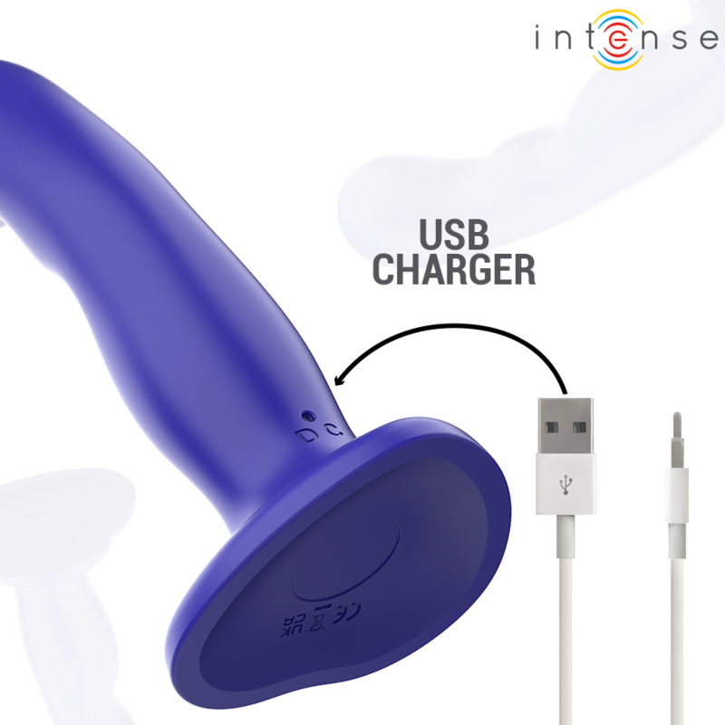 INTENSE - SHORTY Sensory Device WITH SUCTION CUP BLUE REMOTE CONTROL